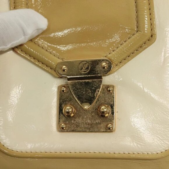 LOUIS VUITTON Cruise line Sac Bicolor Hand Bag Enamel Yellow - Picture 9 of 15